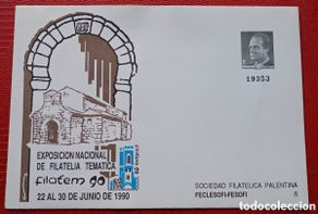 Sellos: España 1990 - III Exp. Nac. Filatelia Temática FILATEM'90 - Edifil 16, 8 p. gris - Nuevo